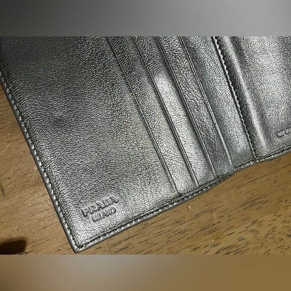 Prada Trifold Vintage Silver Wallet - Picture 6 of 12
